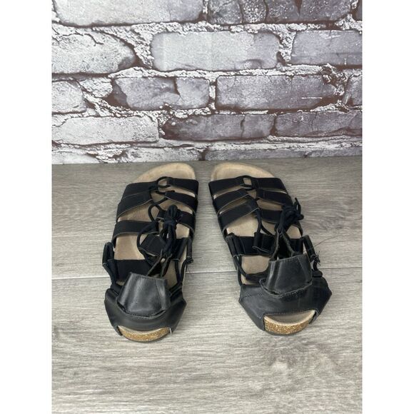 Loeffler Randall Black Leather Pascal Gladiator Strappy Sandals Women Sz 38EU/7M - Picture 14 of 16